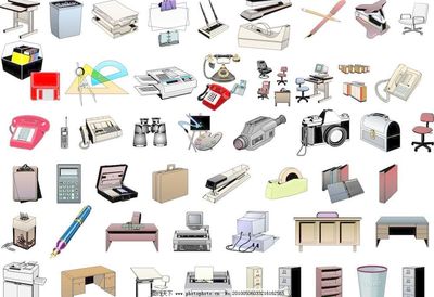 办公用品矢量素材 功能、应用与获取方式