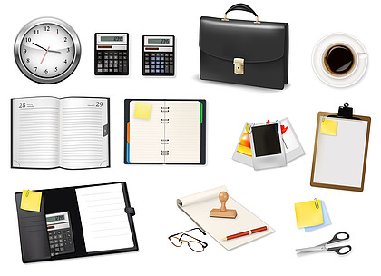 办公用品图标背景图片免费下载｜教育咨询服务素材大全